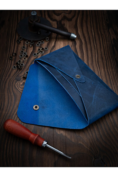 MY Leather Pallas Hakiki Deri El Yapımı Zarf Cüzdan