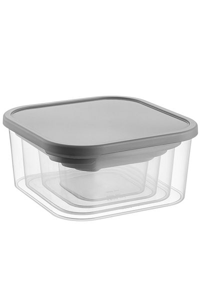 SAVLAR Set of 4 Quick Box Multi-Purpose Storage Containers, Usable for Microwave and Freezer