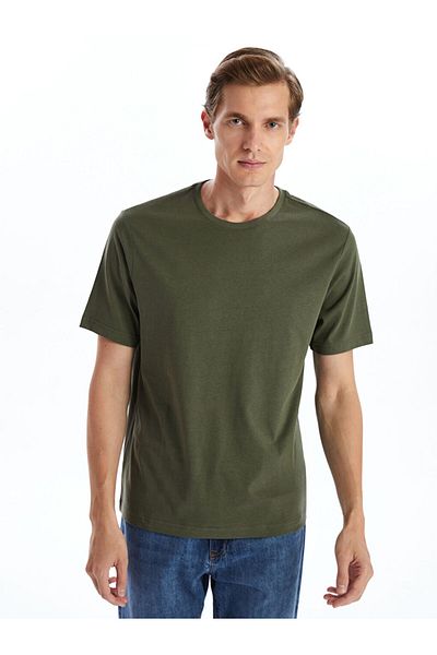 LC Waikiki Ανδρικό T-Shirt LCW Crew Neck χτενισμένο βαμβακερό