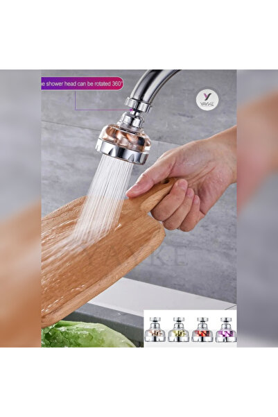 abnturk Pervaneli Su Tasarruflu Mutfak Lavabo Banyo Musluk Başlığı Batarya Ucu
