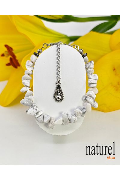 Naturel Tılsım Havlit Broken Natural Stone Lady Bracelet