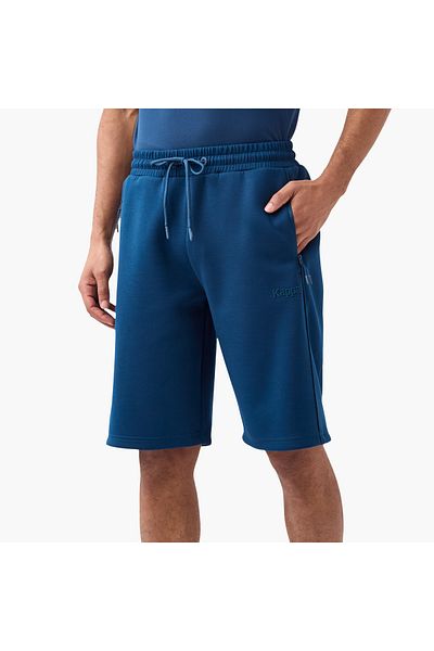 Kappa Logo Detail Shorts With Drawstring Closure And Pockets
