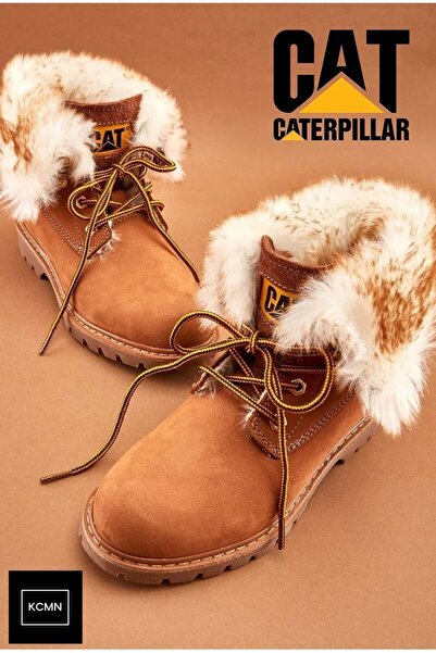 Caterpillar Cat 015Z101184 Utah Fur Kürklü Deri Kadın Bot TARÇIN