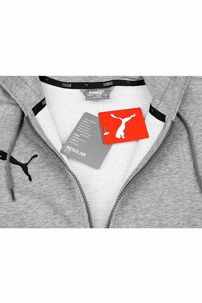 Puma Casuals Jacket B2 Ανδρικό Φούτερ656708-33rs Γκρι