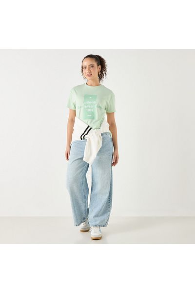 Kappa Printed T-shirt With Crew Neck And Short Sleeves