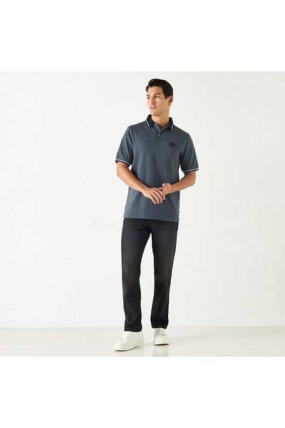 Emperor Solid Polo T-shirt With Short Sleeves