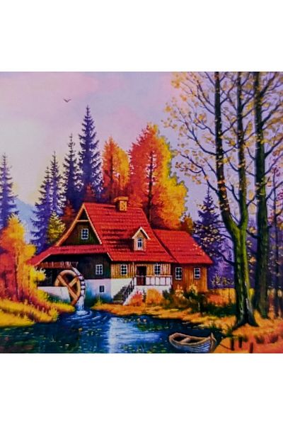 MENTAŞ Diamond Painting Beaded Tapestry Mosaic Puzzle Crystal Stone Board 30X30 Kit
