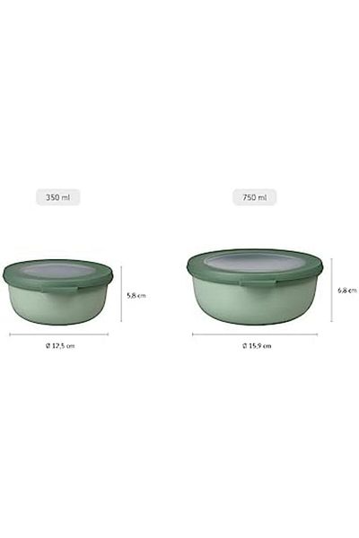 STOREMAX Daliashops Cirqula Round Multi-Purpose Bowl – Nordic Berry – 350 ml Volume – Removable