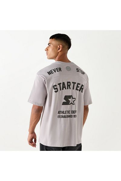 Starter Logo Print Crew Neck T-shirt With Short Sleeves