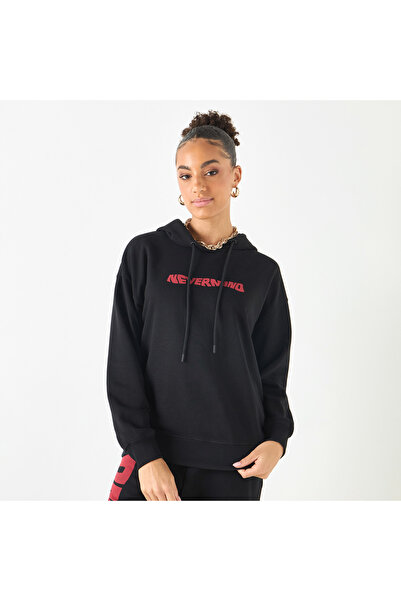 SP Characters Nirvana Print Hooded Sweatshirt With Long Sleeves