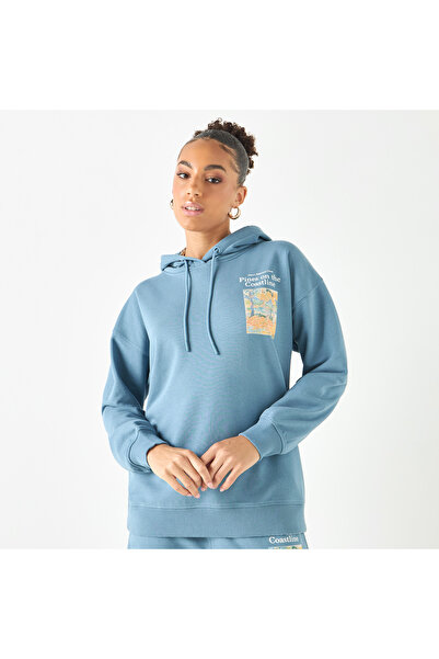 SP Characters Henri Edmond Cross Print Hooded Sweatshirt With Long Sleeves