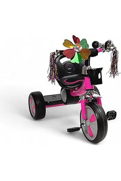 ALBADER Kids Balance Bike Kids Tricycles for 2-6 Years, Toddlers Trike with Lighted Wheels, Tricycle