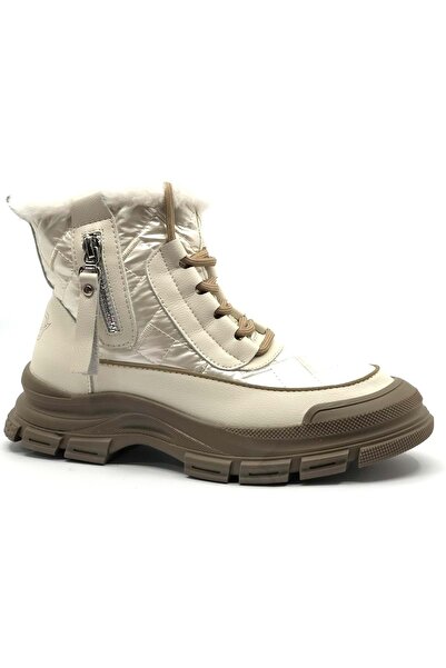 GAMELU Bowl Memory Rubber Non-Slip Sole Snow Boutu Women's Boots Beige