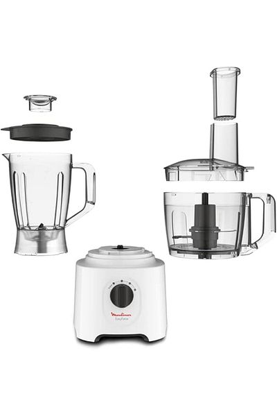 Moulinex Food Processor Food Processor | 800 W| 6 Attachments | +25 Different Functions 800 W FP247127