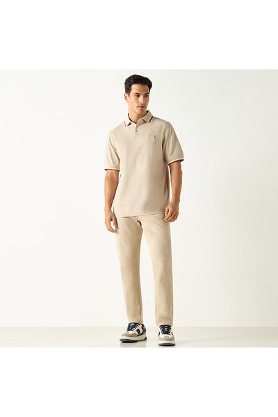 Emperor Solid Polo T-shirt With Short Sleeves