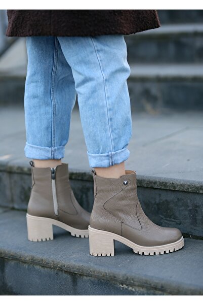 EREN SHOES BAG (DOHA) Cizme cu talpă anti-alunecare din piele naturală de nurcă