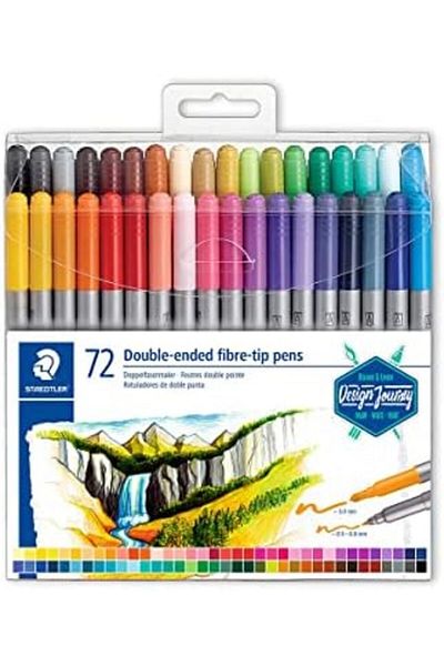 STOREMAX Mrttnca Double Tip Felt Tip Pen 3.0 - 0.8mm 72 Pcs Trndymrt 1087243