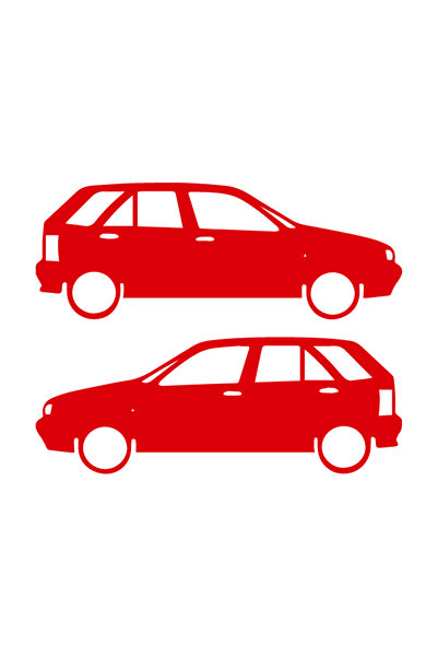 Sönmez Dijital Fiat Tipo Gölge Sticker - Tipo Sticker - Sağ Sol Set - Oto Sti...