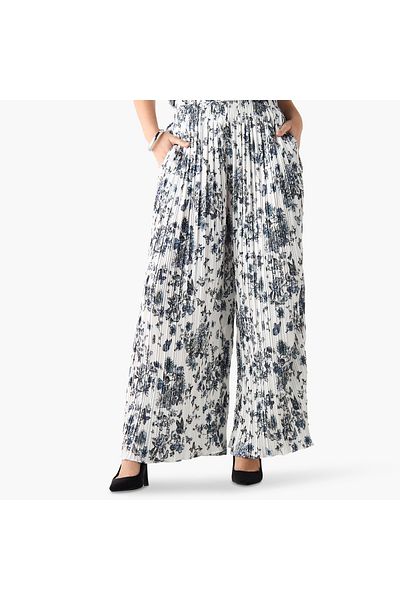 2Xtremz Printed Plisse Trouser Set