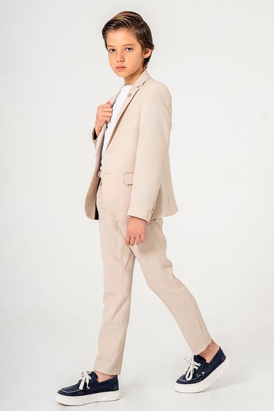 carino's kids Boy's Seersucker Suit - Lycra