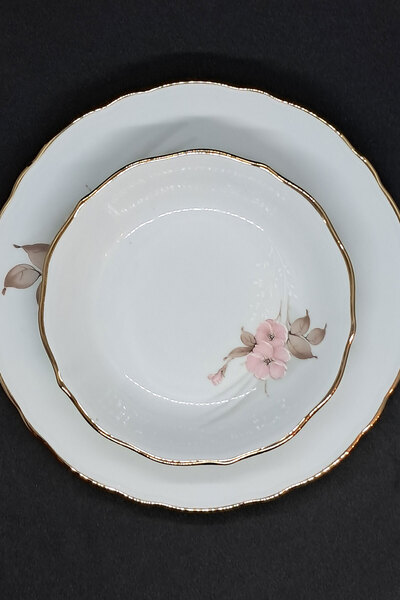 Bavaria German Hand Painting Antique Porcelain Tea Cup 3 Pieces 170 ml