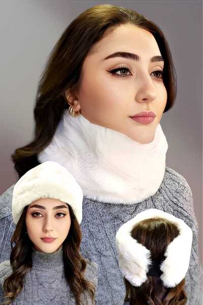 Uniquetrenders Women's Vegan Fur Neck Collar Bandana