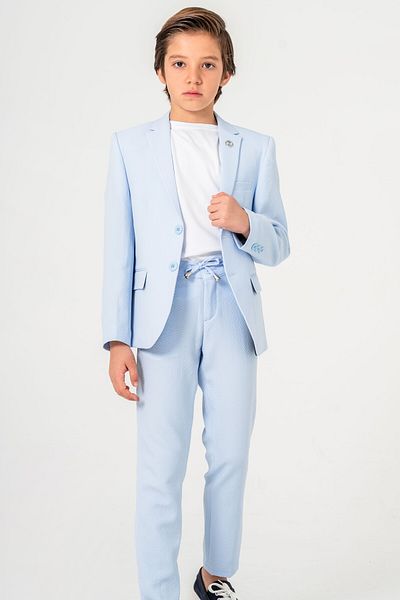 carino's kids Fiú Seersucker öltöny - Lycra