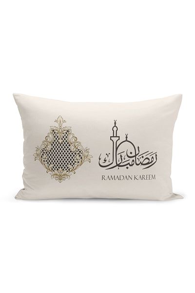 Bertille Home Ramadan Series Double Sided Digital Printed Throw Pillow Case (Ramadan Cushion Cover)