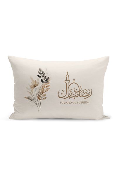 Bertille Home Ramadan Series Double Sided Digital Printed Throw Pillow Case (Ramadan Cushion Cover)