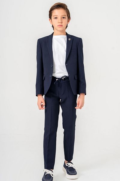 carino's kids Boy's Seersucker Suit - Lycra