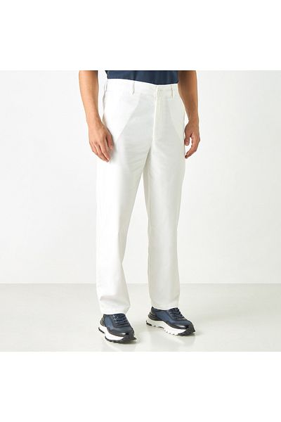 Iconic Regular Fit Pants With Flexi Waist And Pockets