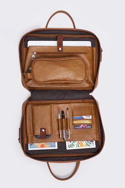 MESCHAIN Куфарче за лаптоп Crazy Tan Macbook Organizer за 13 и 14 инча