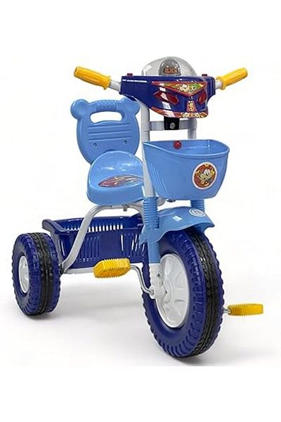 ALBADER Kids Tricycles, Toddler Trike With Double Basket, Indoor and Outdoor Children's Tricycles