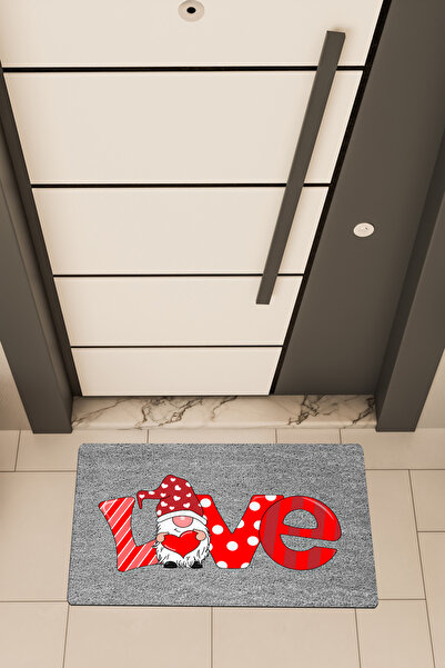 Dormot Home Ψηφιακή εκτύπωση υψηλής ποιότητας σε γκρι, κόκκινο χρώμα, χαλάκι ...