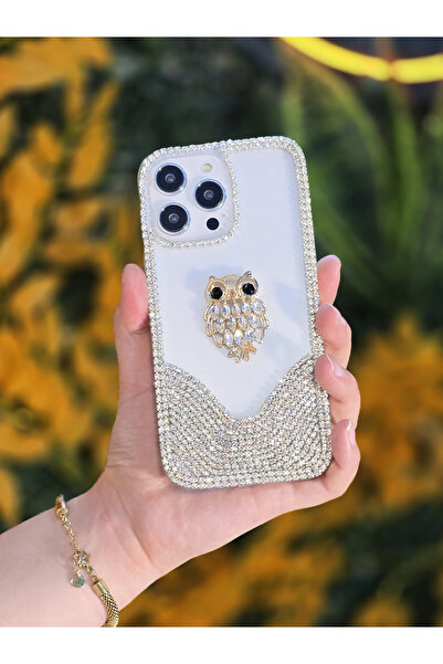 OSG iPhone 14 Pro Uyumlu 3 Boyutlu Karakterli Taşlı Premium Lüüx Koruyucu Tel...