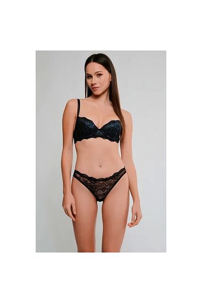 Narnuga Top Quality Soft Glitter Lace Bra Set