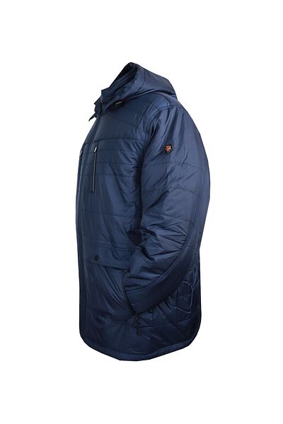 marufshop Plus Size Men's Indigo Coat - 145 cm Oversized Thick Winter Dekons