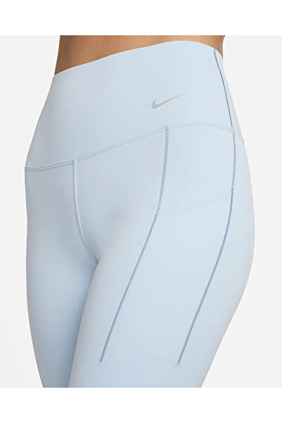 Nike Dri-Fit Universa Medium-Support High-Waisted Full-Length Training Orta Destekli Mavi Kadın Tayt