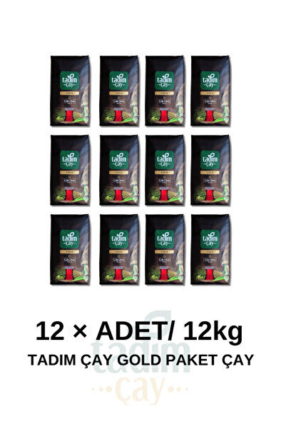TADIM ÇAY Gold 12 Adet 1000gr (HAKİKİ RİZE ÇAYI, PAKET SİYAH ÇAY)