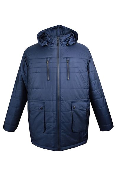 marufshop Plus Size Men's Indigo Coat - 145 cm Oversized Thick Winter Dekons