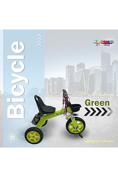 ALBADER Kids Balance Bike Kids Tricycles for 2-6 Years, 3 Wheel Bike With Rear Basket, Baby Tricycle