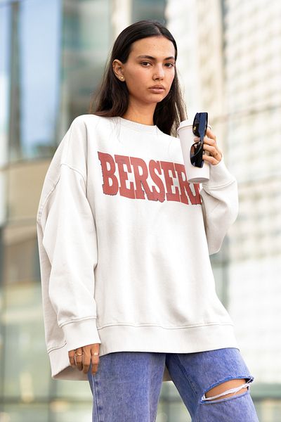 SEVBANO Berserk Anime Series Printed Unisex Oversize Sweatshirt
