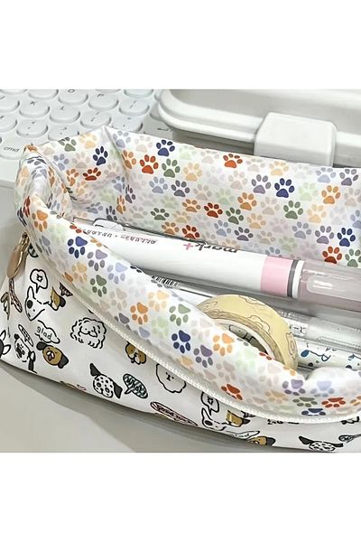 Kawai Cute Pen Holder with Puppy Dog Pattern