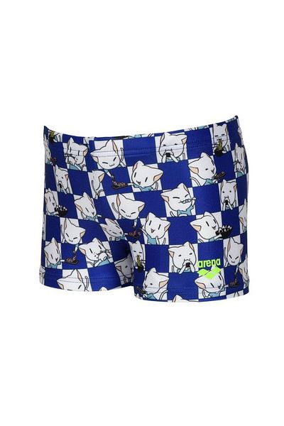 ARENA KIDS BOY'S ARENA FRIENDS SWIM SHORT ALLOVER ROYAL MULTI