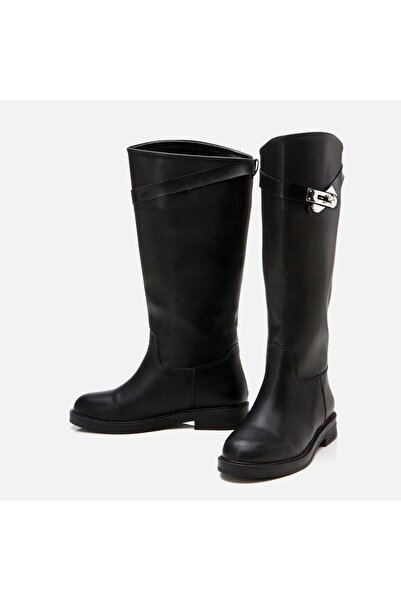 Yaya by Hotiç Black Women's Buckle Boots