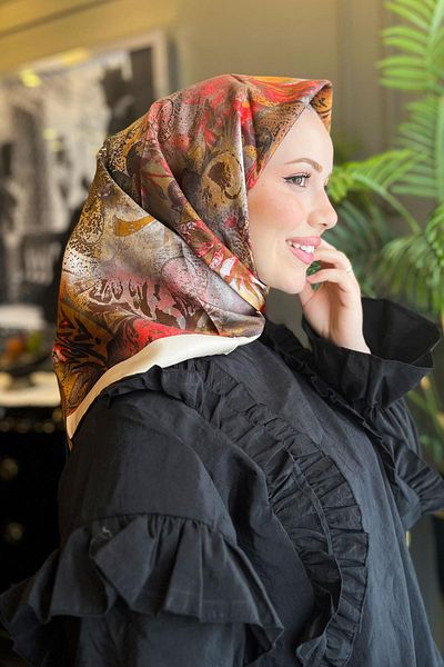 Armine 2023/2024 Autumn Winter Silk Scarf - 9041D-07 - Tivil