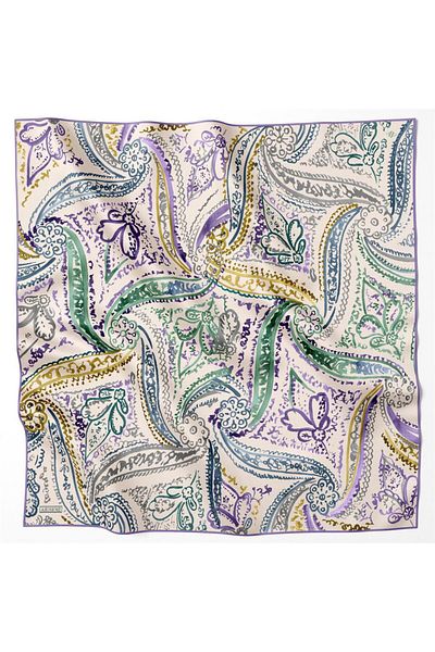 Armine Silk Scarf 2023/2024 Autumn Winter - 9037d-50 - Tivil - Shawl Pattern