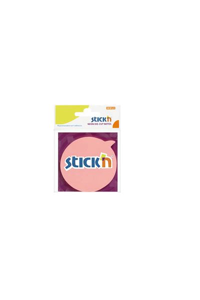 Gıpta Neon Light Pink - Stickn Die-Cut Note Paper and Speech Bubble / 21182