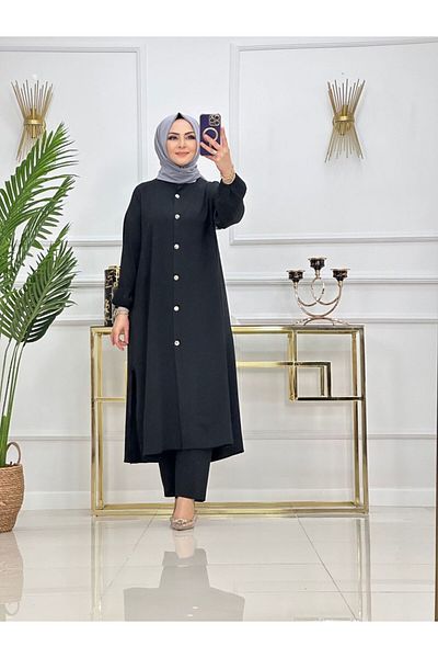 VALENS BOUTİQUE Γυναικείο Hijab Σετ 2 τεμαχίων τουνίκ & παντελόνι
