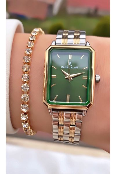 Daniel Klein Brand Silver Color Case Women's Wrist Watch - Bracelet Gift